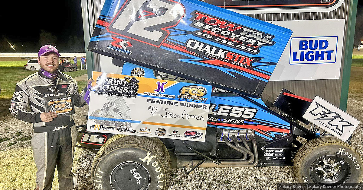 Gorman triumphs in Fayette County Speedway season opener