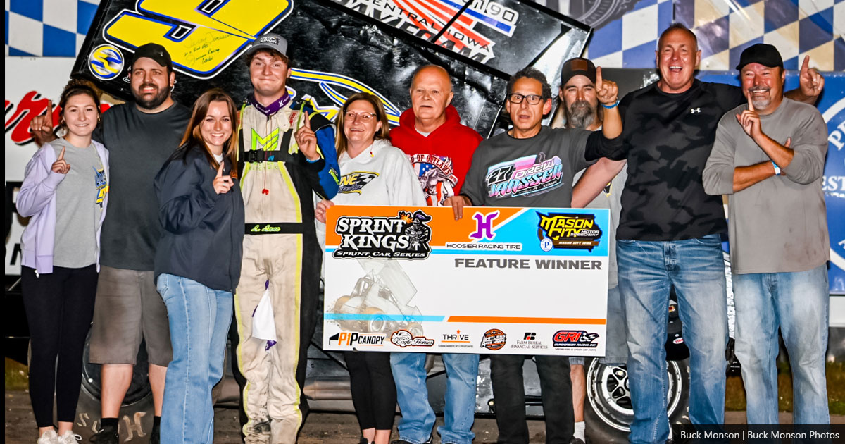 Luke Lane visits Victory Lane in Sprint Kings finale